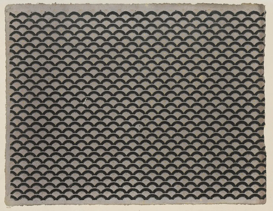 Modeldruckpapier Mit Golddruck 2 by Remondini - Canvas Print