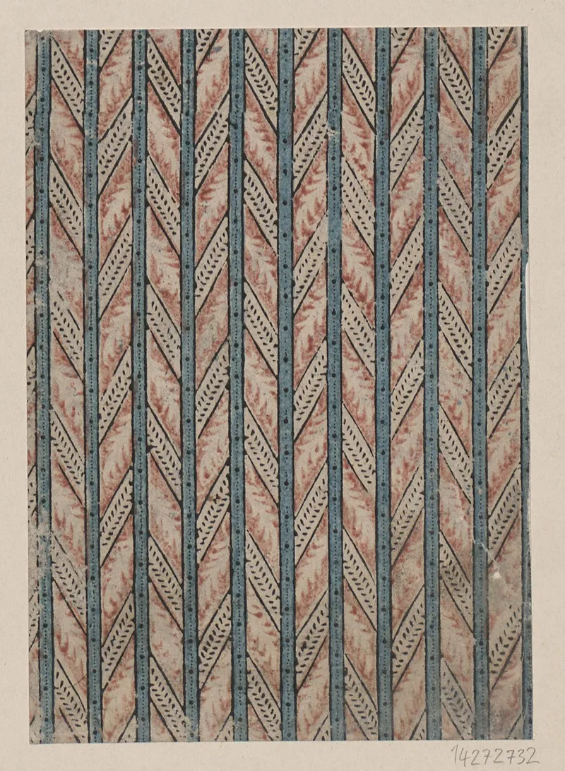 Modeldruckpapier Streifendekor