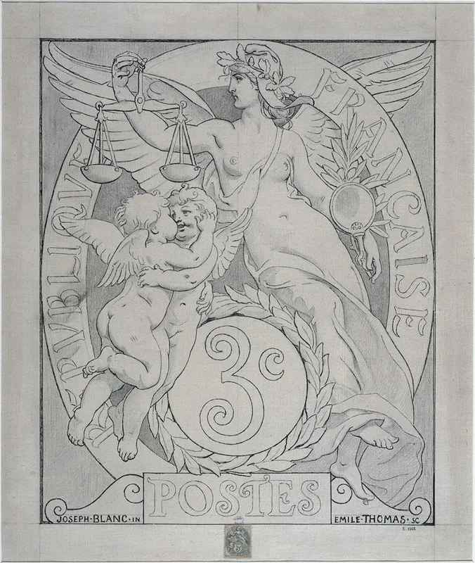 Modele De Timbre De 3 Centimes