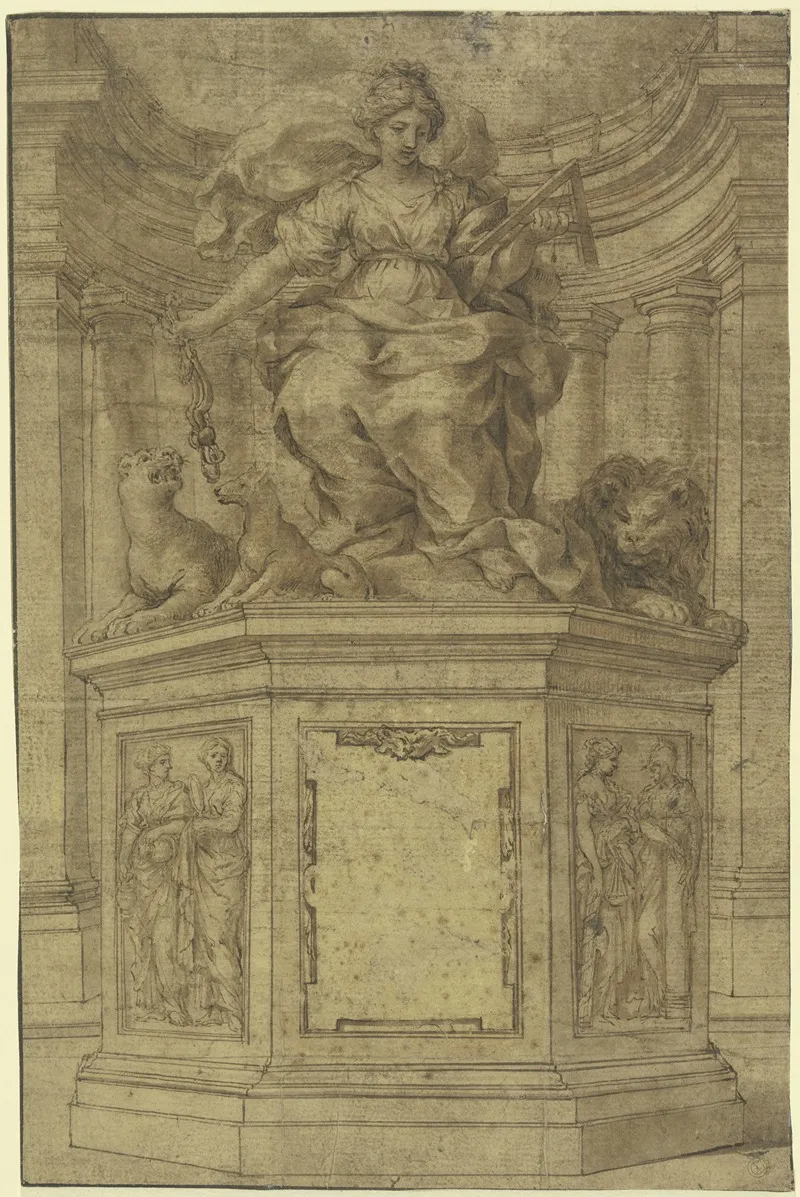Moderation by Pietro da Cortona - Canvas Print