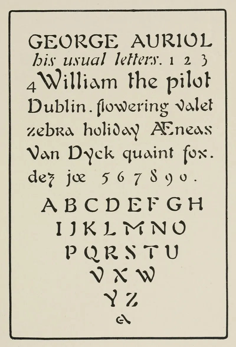 Modern French Capitals Cursive by Frank Chouteau Brown - Canvas Print