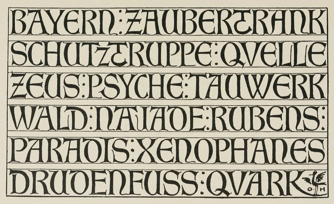 Modern German Capitals 1