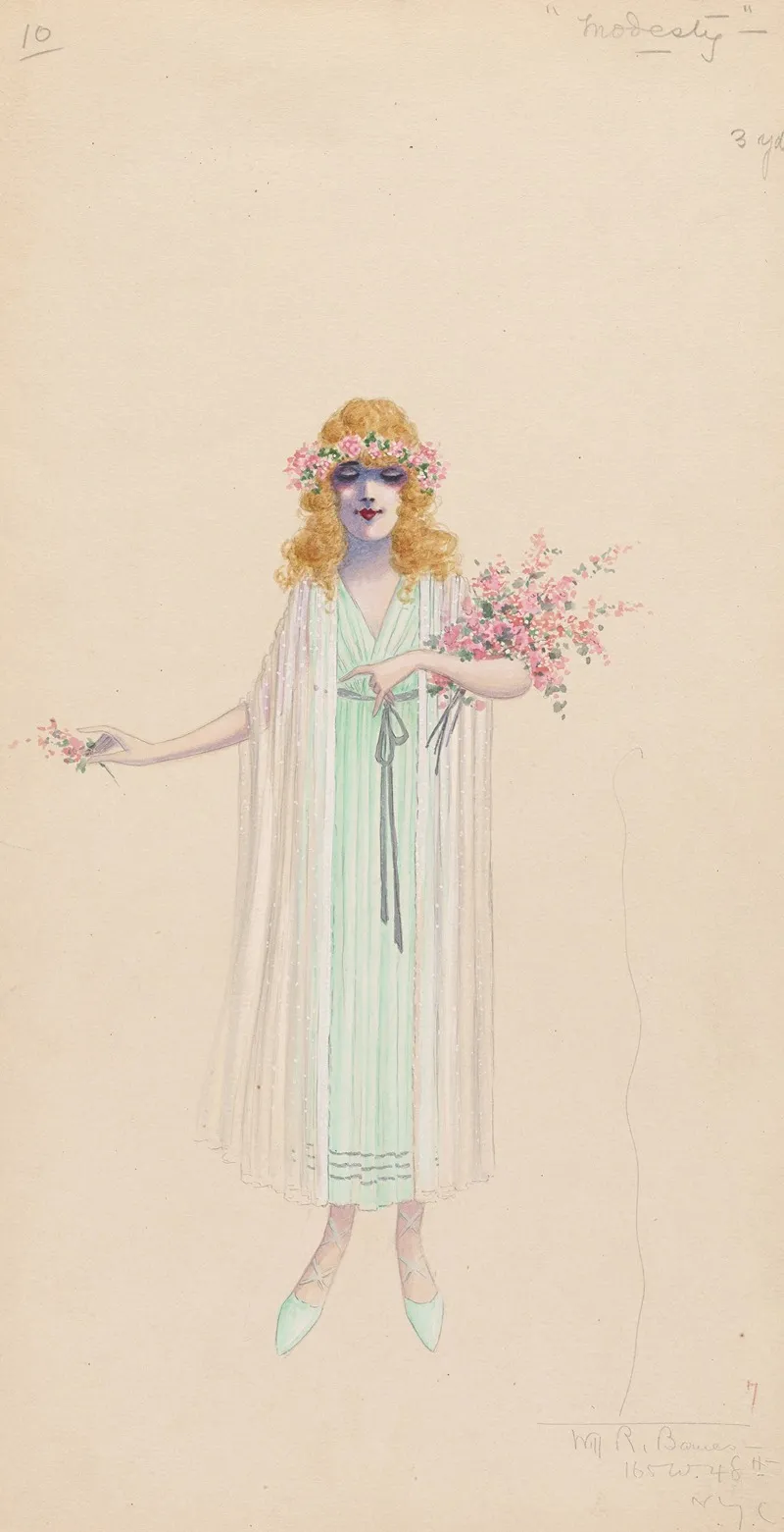 Modesty 10 by Will R. Barnes - Canvas Print