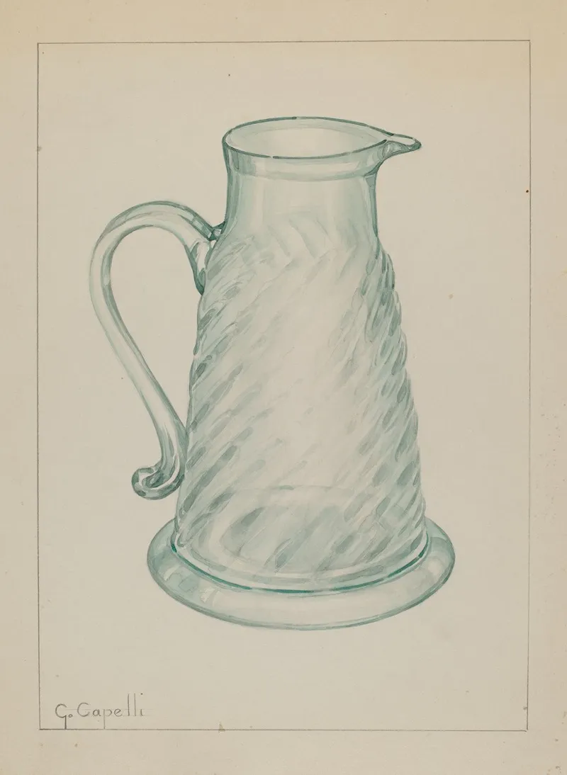 Molasses Jug 2 by Giacinto Capelli - Canvas Print