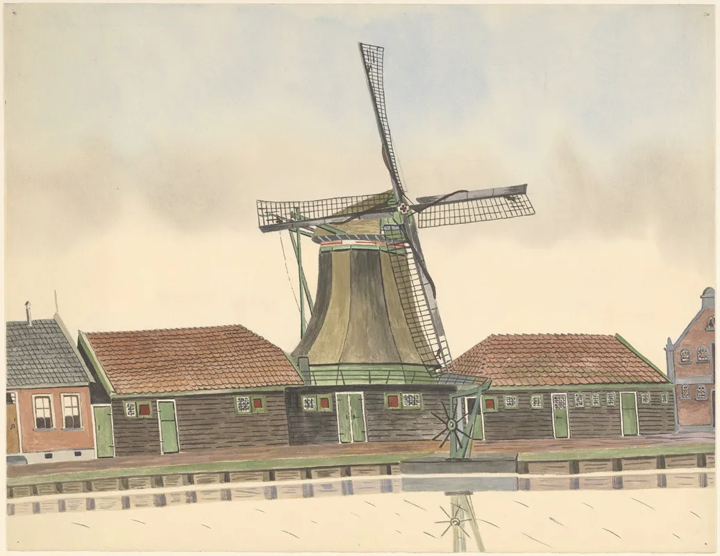 Molen 4 by Johannes Nicolaas Eijman - Canvas Print