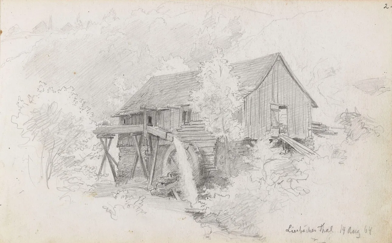 Molle Lierbacher by Hans Gude - Canvas Print