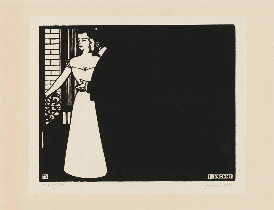 Money Largent by Félix Vallotton - Canvas Print