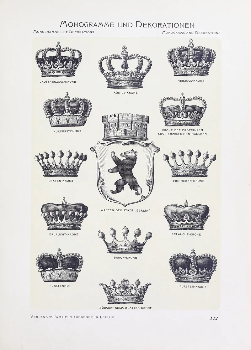 Monogrammes Und Dekorationen Pl 112