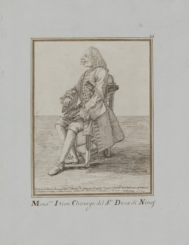 Monsieur Ition Chirurgo Del Sre Duca Di Nivers by Pier Leone Ghezzi - Canvas Print