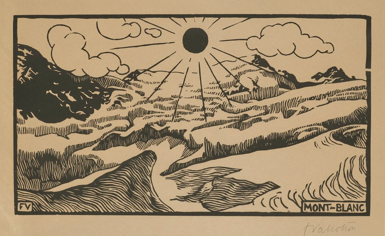 Mont Blanc 2 by Félix Vallotton - Canvas Print