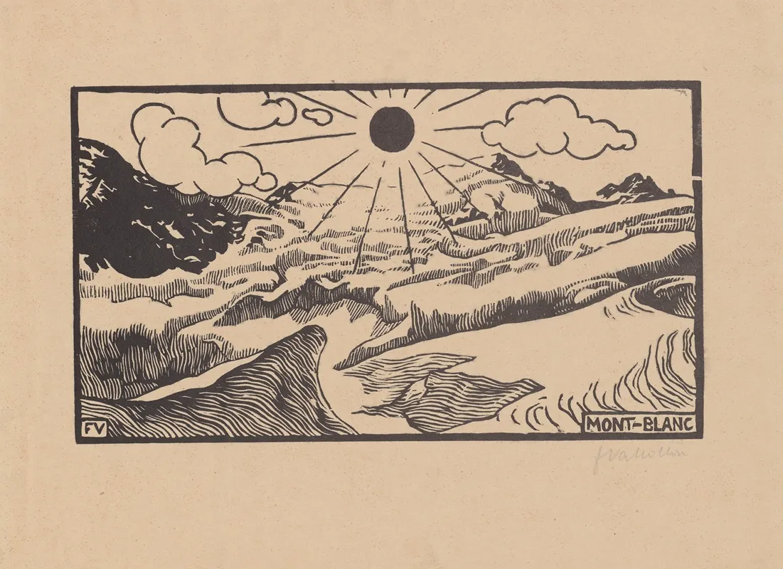 Mont Blanc by Félix Vallotton - Canvas Print