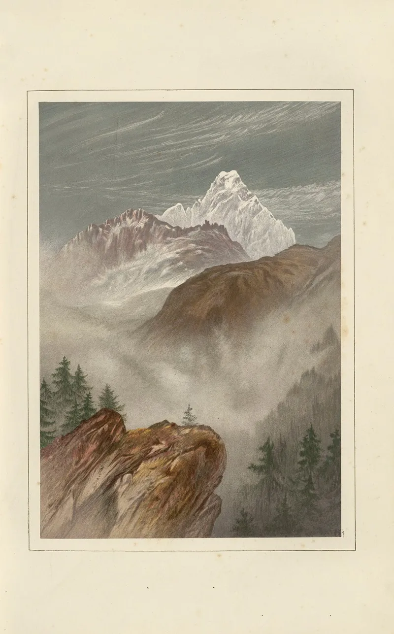 Monte Viso From The South by Elijah Walton - Canvas Print