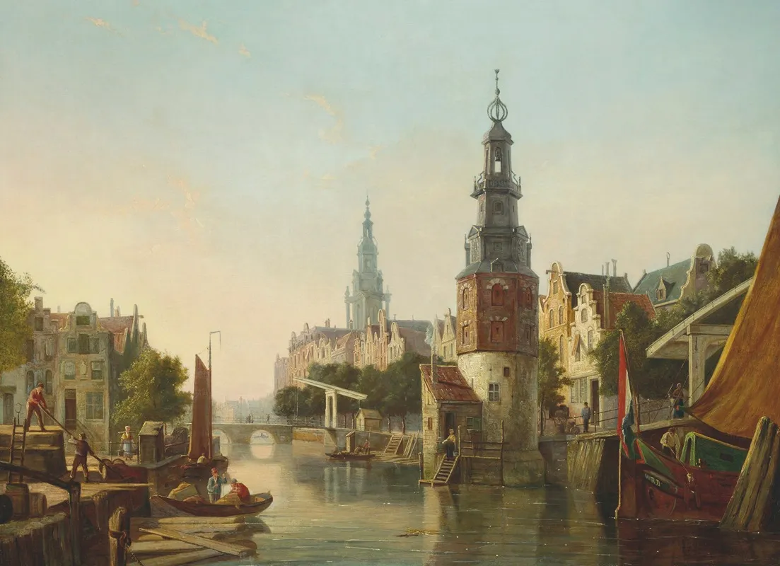 Montelbaanstoren And Zuiderkerk Amsterdam