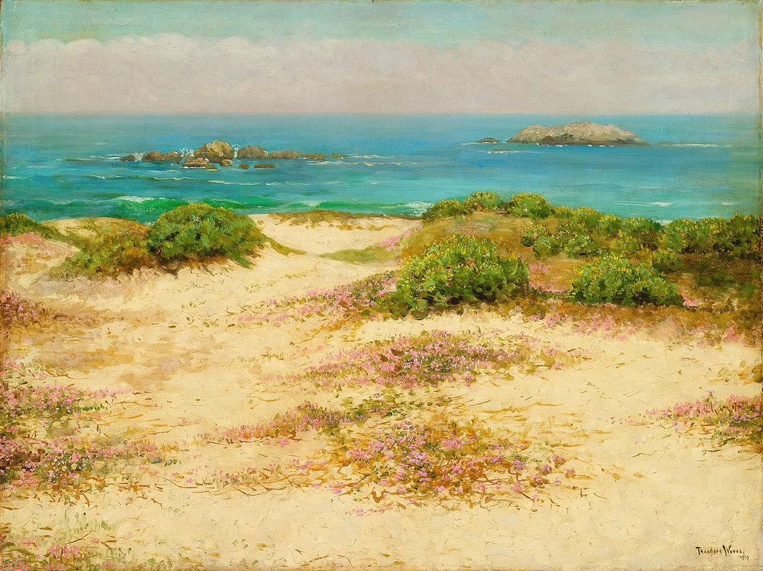 Monterey Coast 17 Mile Drive by Theodore Wores - Canvas Print