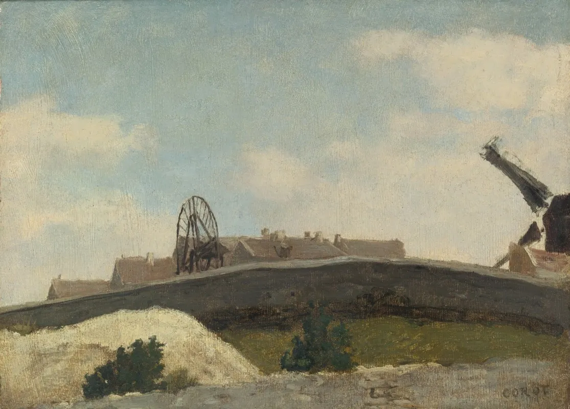 Montmartre Mur Et Moulin