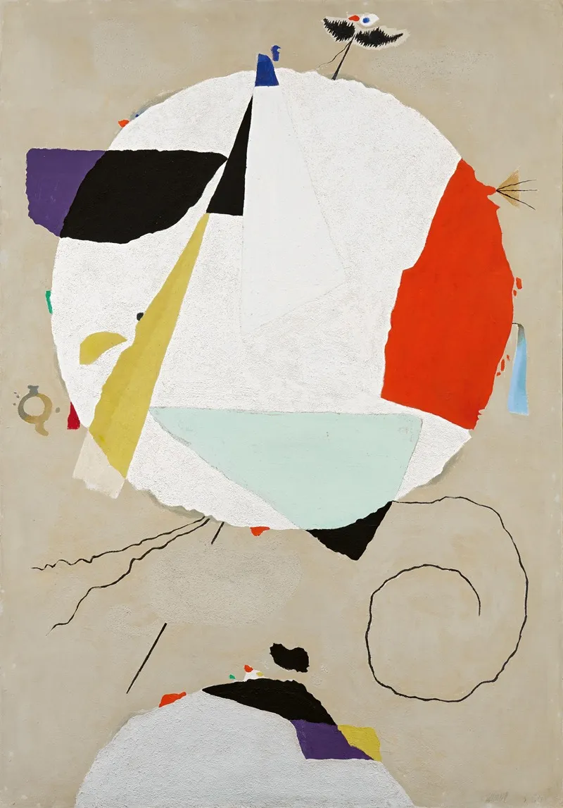 Monturi Diskus Mit Segmenten by Willi Baumeister - Canvas Print