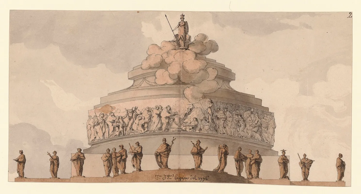 Monument A Athena Edifice De Plan Circulaire
