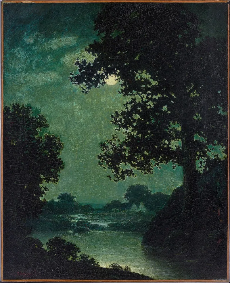 Moonlight 3 by Ralph Albert Blakelock - Canvas Print