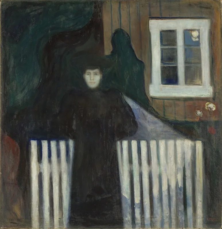 Moonlight 8 by Edvard Munch - Canvas Print