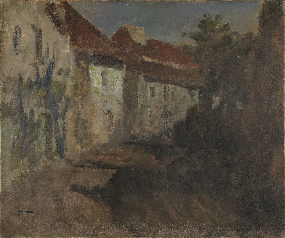 Moonlight In Dieppe by Frits Thaulow - Canvas Print