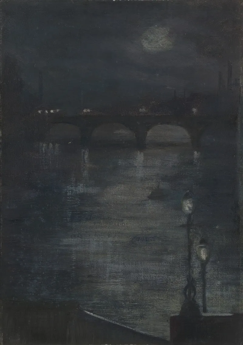 Moonlight On The Thames London
