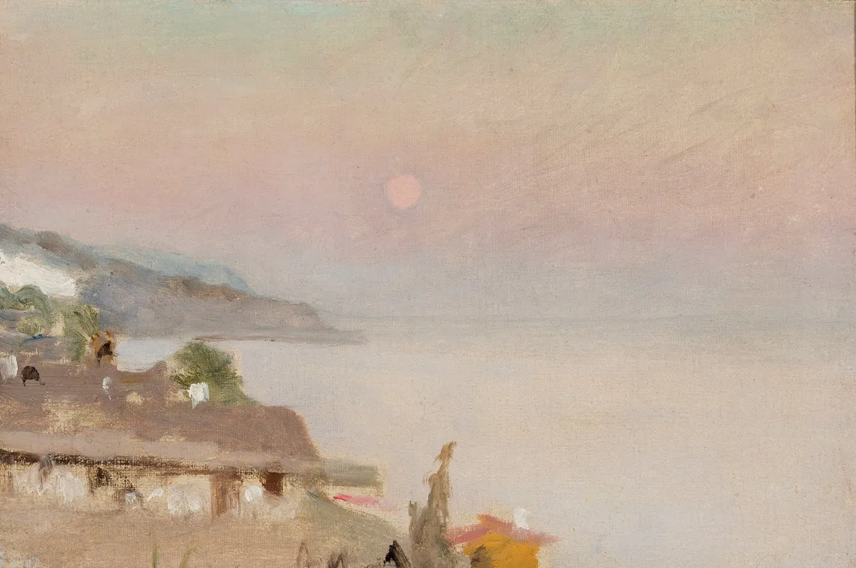 Moonlit Evening In Yalta From The Journey To Crimea