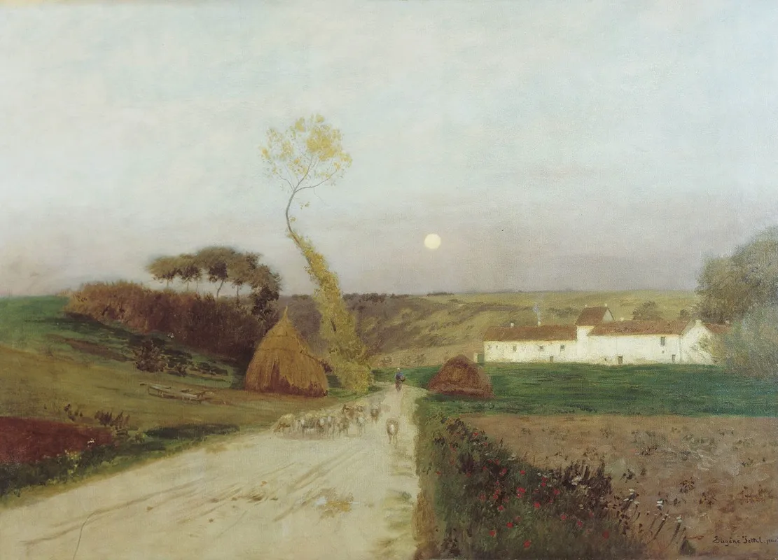 Moonrise 9 by Eugen Jettel - Canvas Print