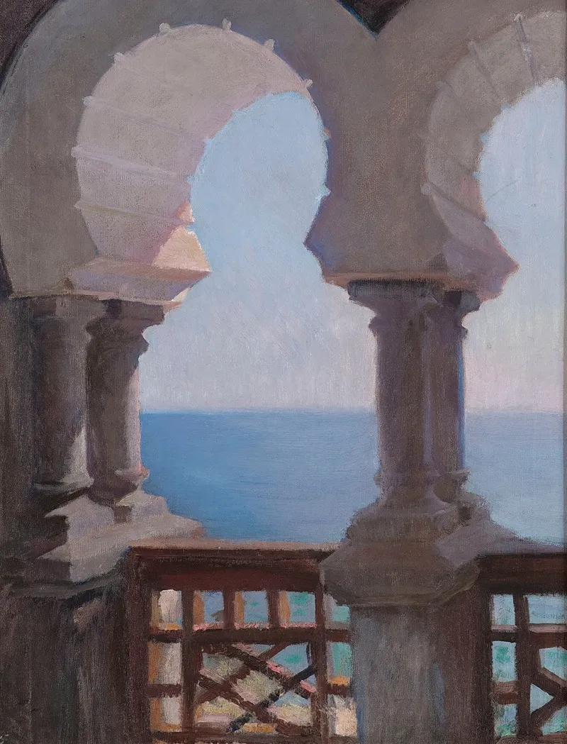 Moorish Porch Of The Bakhchi Dere Villa In Yalta From The Journey To Crimea