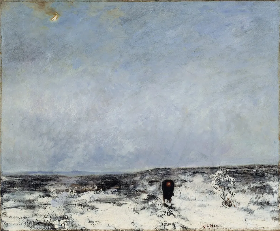 Moorland With Carriage by Carl Fredrik Hill - Canvas Print