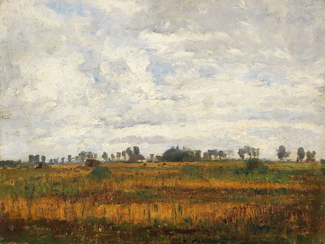Moorlandschaft Bei Dachau by Paul Baum - Canvas Print