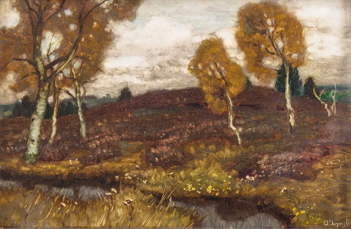 Mooslandschaft Mit Birken by Carl O'Lynch of Town - Canvas Print
