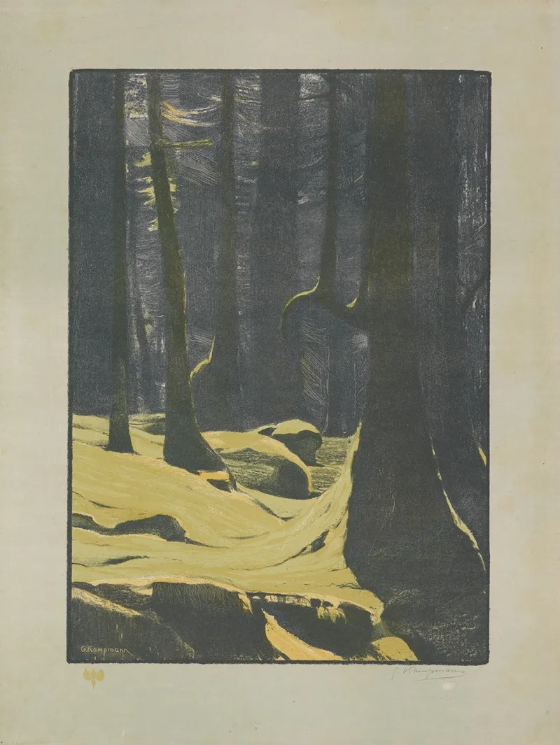 Mooswald by Gustav Kampmann - Canvas Print