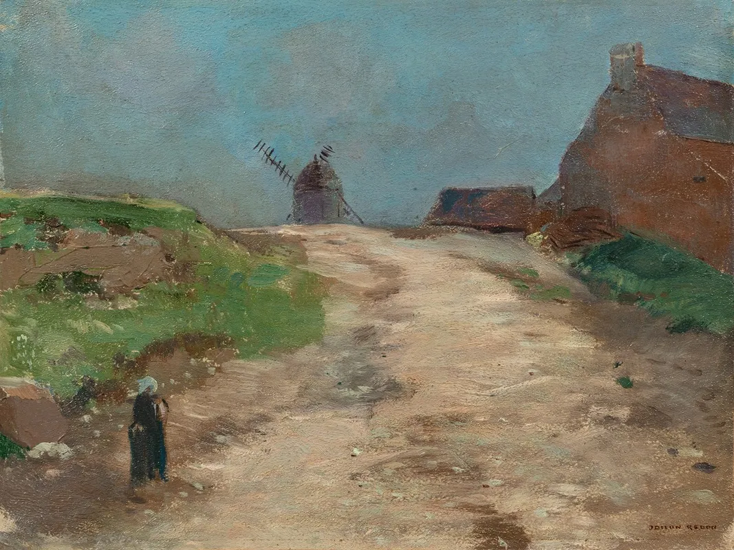 Morgat 13 by Odilon Redon - Canvas Print