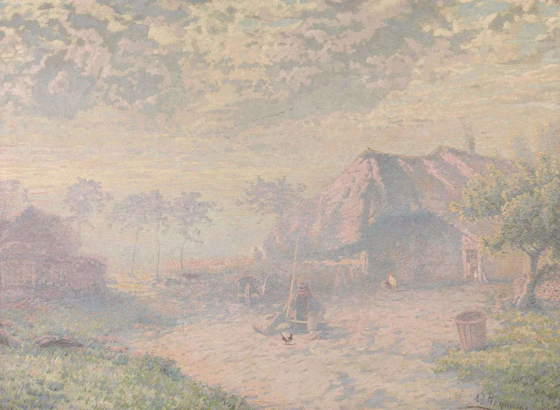 Morgens Vroeg by Adrien-Joseph Heymans - Canvas Print