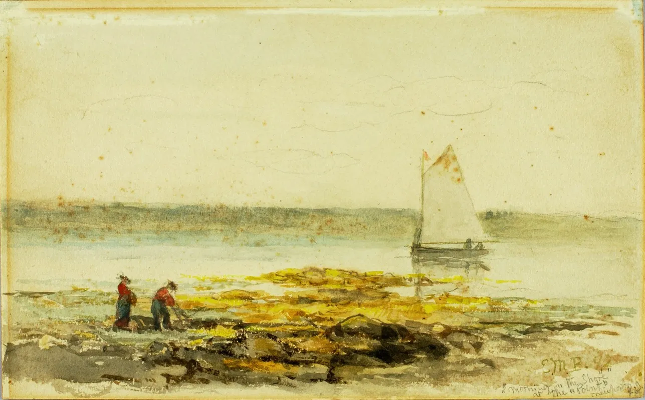 Morning On The Shore by Edward Mitchell Bannister - Canvas Print