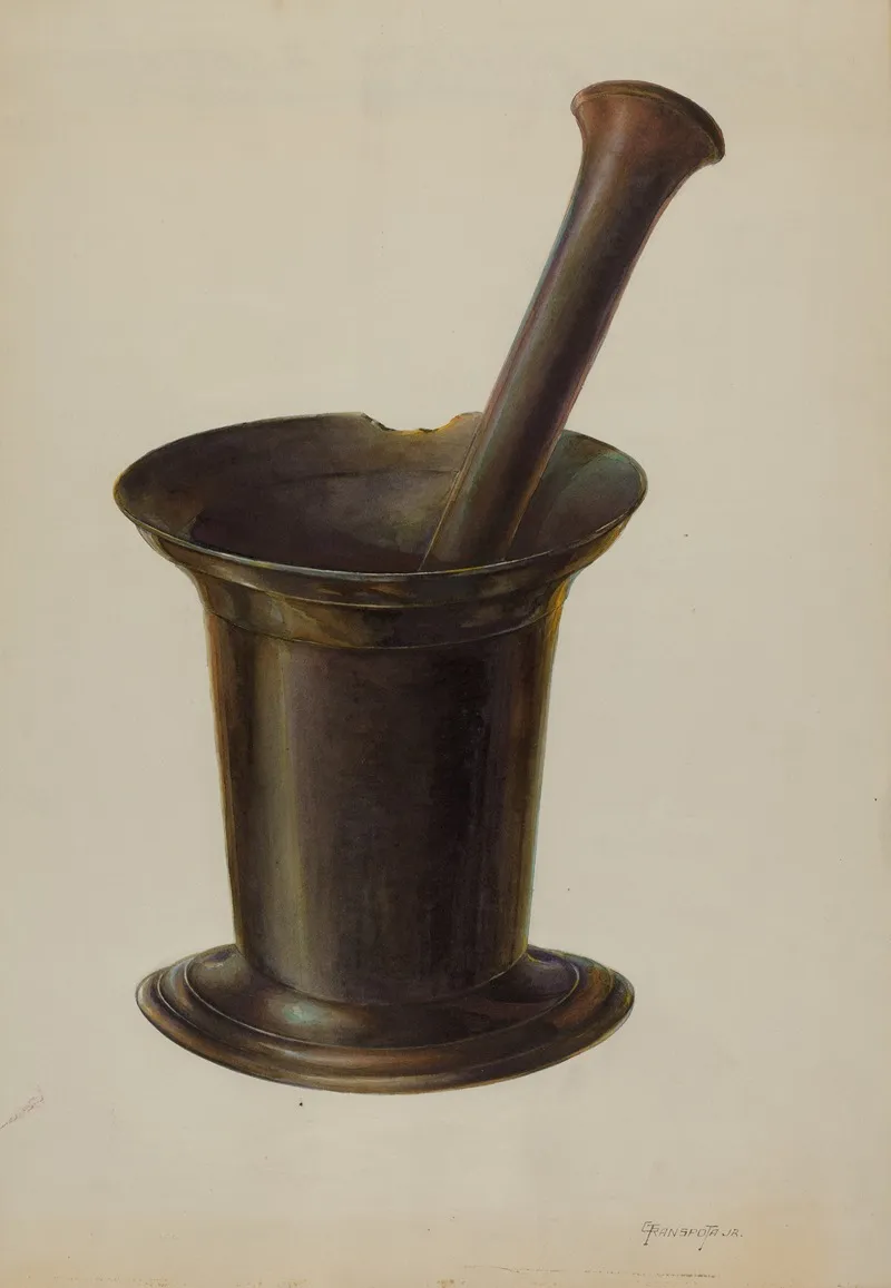 Mortar And Pestle 9 by Gerald Transpota - Canvas Print