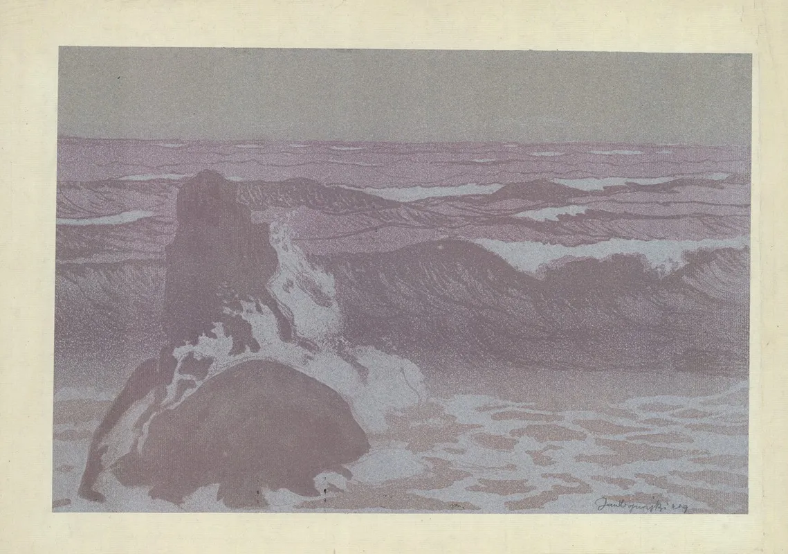 Morze by Jan Wojnarski - Canvas Print