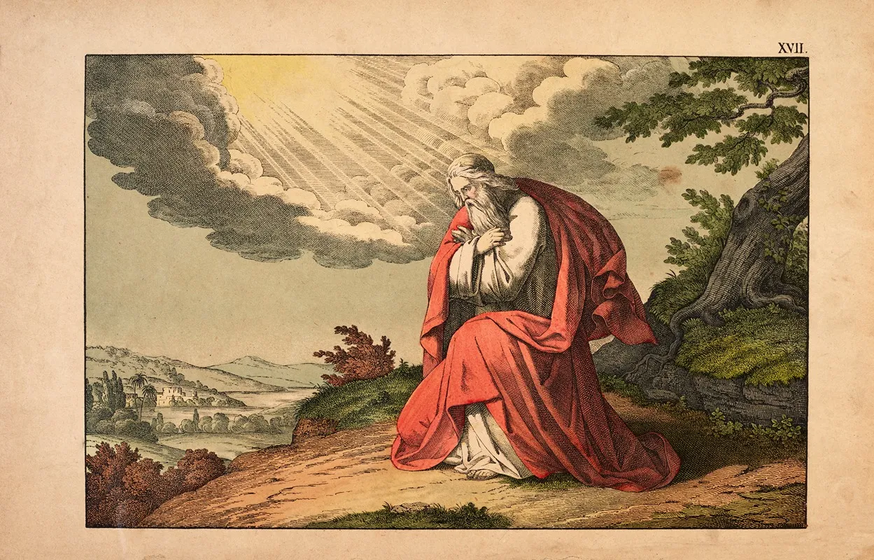 Moses Death On Mount Nebo by Theodor Eckardt - Canvas Print