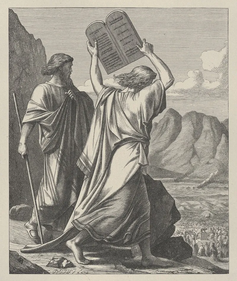 Moses Destroys The Tables Tablets