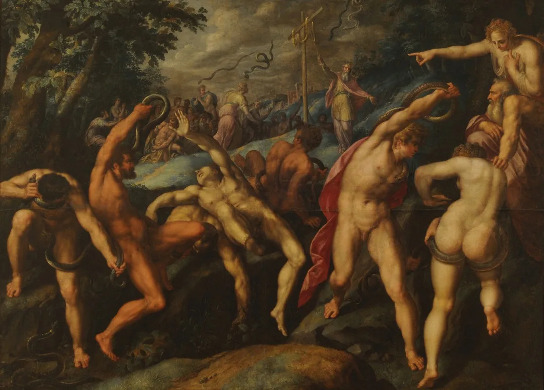 Moses Raising The Brazen Serpent