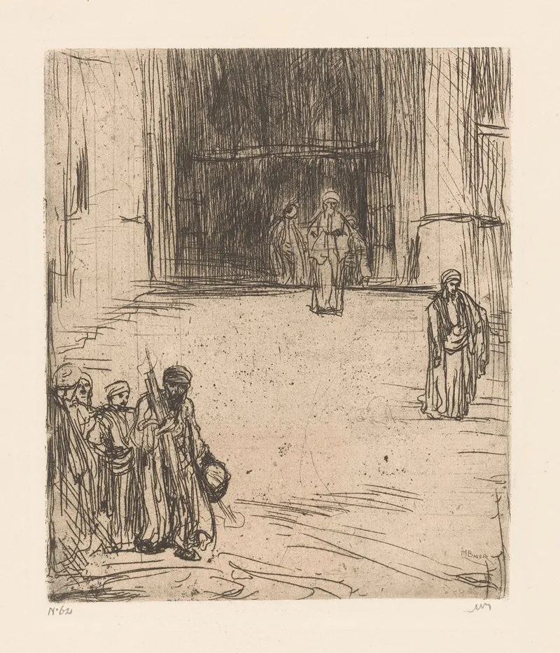 Moskee In Constantinopel by Marius Bauer - Canvas Print