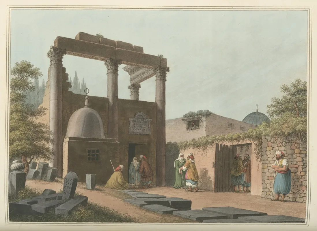 Mosque At Latachia by Luigi Mayer - Canvas Print