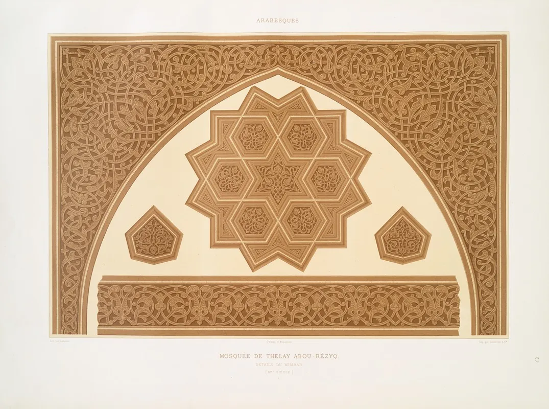 Mosquee De Thelay Abou Rezyq Details Du Mimbar Xve Siecle 1