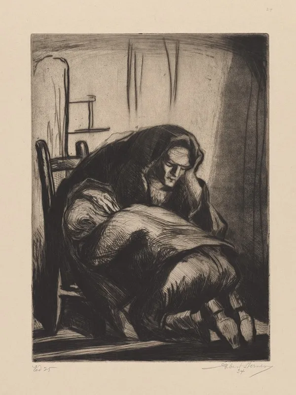 Mother 6 by Albert Sterner - Canvas Print