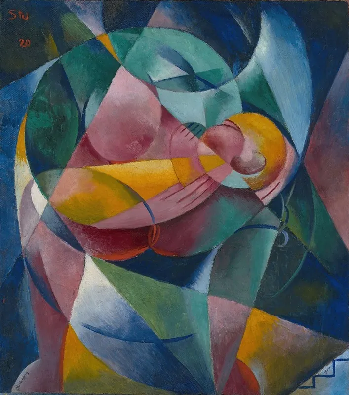 Mother And Child 18 by Fritz Stuckenberg - Canvas Print