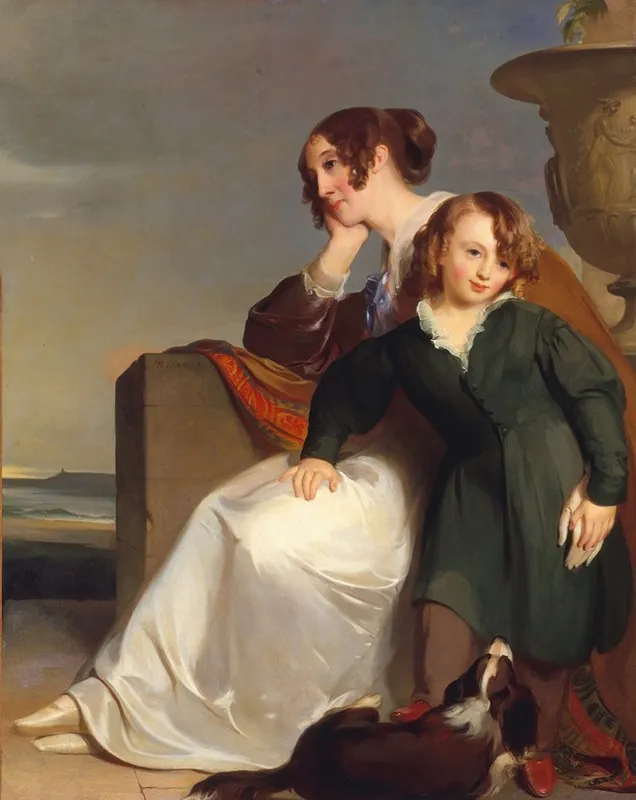 Mother And Son by Thomas Sully - Canvas Print