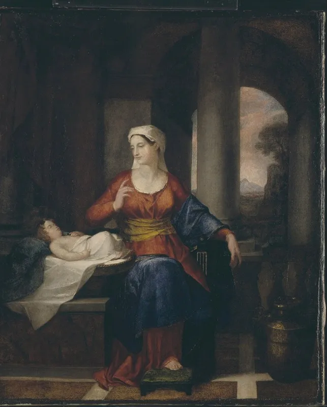 Mother Watching Her Child