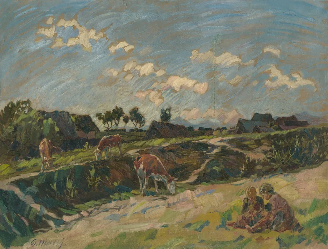 Motif From Vazec by Gustáv Mallý - Canvas Print