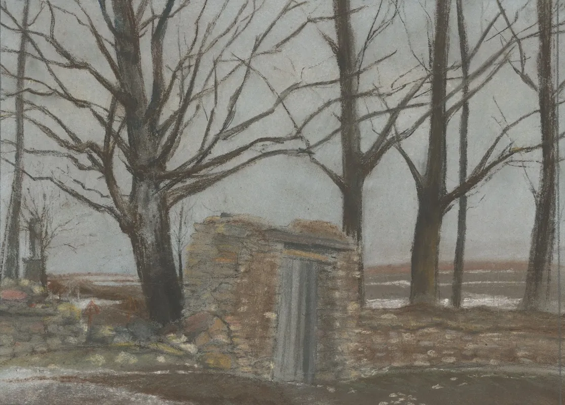 Motiv Zo Strazok by Ladislav Mednyánszky - Canvas Print