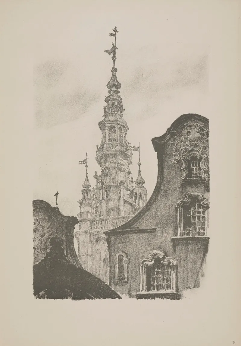 Motywy Architektury Polskiej Z 5 Gdansk Pl 19 by Jan Gumowski - Canvas Print